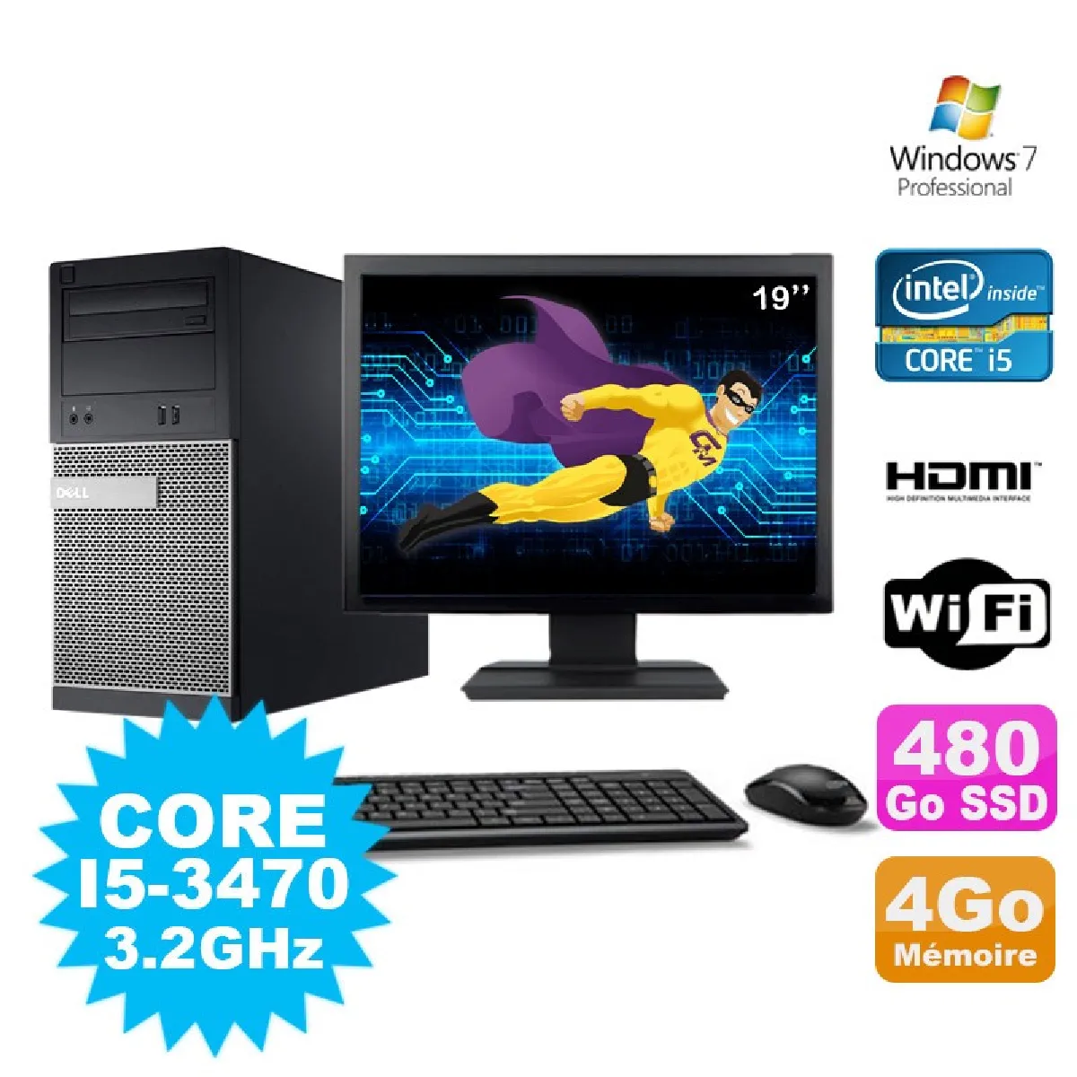 Dell Optiplex 3010 MT État correct - Dell reconditionné disponible sur Rue du Commerce Seconde Vie
